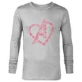 thumbnail image 1 of Marvel Avengers Heart Logo Valentine's Day - Long Sleeve T-Shirt for Men - Customized-Athletic Heather, 1 of 5
