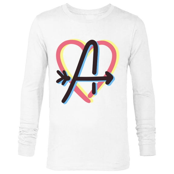 Marvel Avengers Heart Valentine’s Day - Long Sleeve T-Shirt for Men – Customized-White