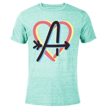 Marvel Avengers Heart Valentine’s Day - Short Sleeve Blended T-Shirt for Adults – Customized-Ocean Blue
