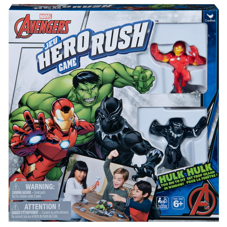 Marvel Avengers, Hero Rush Board Game for Kids, Teens, Adults, and Families  