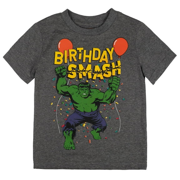 Marvel Avengers Hulk Birthday Little Boys T-Shirt Toddler to Big Kid