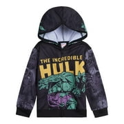 MARVEL Avengers Hulk Fleece Zip Up Cosplay Hoodie Toddler to Big Kid