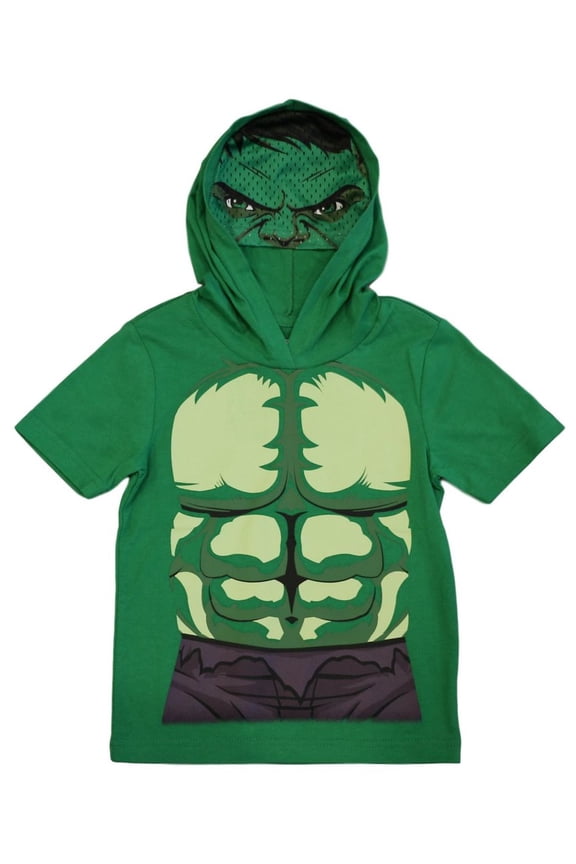 Marvel Avengers Hulk Hooded T-Shirt with Mask (Toddler Boys & Little Boys)