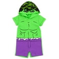 thumbnail image 1 of Marvel Avengers Hulk Little Boys Cosplay Romper Newborn to Toddler, 1 of 5