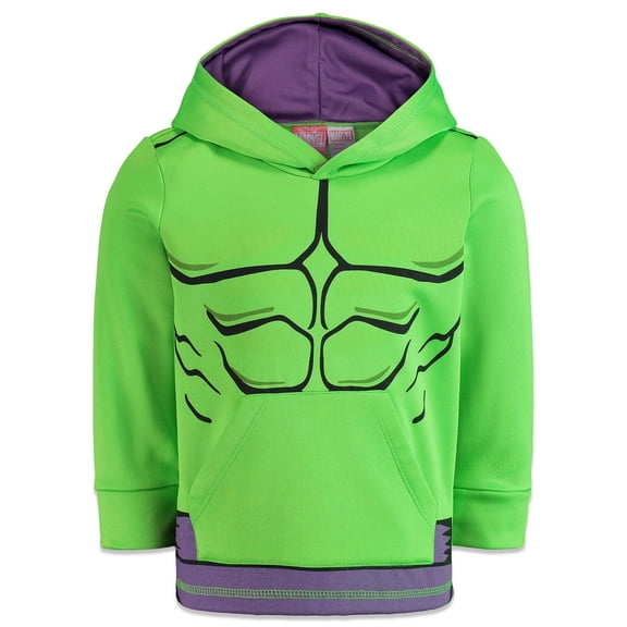 Marvel Avengers Hulk Little Boys Fleece Athletic Hoodie Toddler to Big Kid