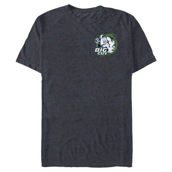Marvel Avengers Hulk The Big Guy Hero Circle - Short Sleeve Blended T-Shirt for Adults - Customized-Navy Heather