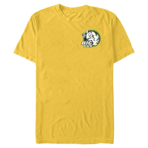 Marvel Avengers Hulk The Big Guy Hero Circle - Short Sleeve Blended T-Shirt for Adults - Customized-Yellow