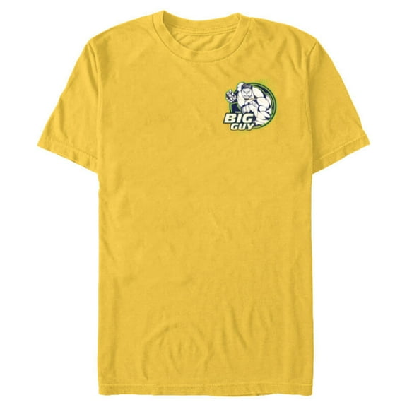 Marvel Avengers Hulk The Big Guy Hero Circle - Short Sleeve Blended T-Shirt for Adults - Customized-Yellow