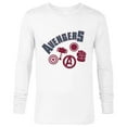 thumbnail image 1 of Marvel Avengers Icons Iron Man Captain America Hulk and Thor - Long Sleeve T-Shirt for Men - Customized-White, 1 of 5