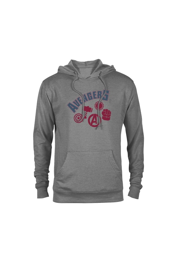 Avengers Icons Iron Man Captain America Hulk and Thor - Pullover Hoodie for Adults - Customized-Athletic Heather