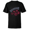 thumbnail image 1 of Marvel Avengers Icons Iron Man Captain America Hulk and Thor - Short Sleeve T-Shirt for Kids - Customized-Black, 1 of 5