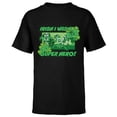 thumbnail image 1 of Marvel Avengers Irish I Was a Super Hero St. Patrick’s Day - Short Sleeve T-Shirt for Kids - Customized-Black, 1 of 5