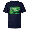 thumbnail image 1 of Marvel Avengers Irish I Was a Super Hero St. Patrick’s Day - Short Sleeve T-Shirt for Kids - Customized-Navy, 1 of 5