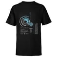 thumbnail image 1 of Marvel Avengers Iron Man Armor ARC Reactor Data Readout - Short Sleeve T-Shirt for Kids - Customized-Black, 1 of 5
