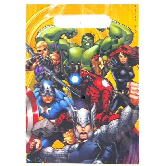 Marvel Avengers Iron Man Captain America & More Birthday Party Favor Treat Bags - Pack of 8