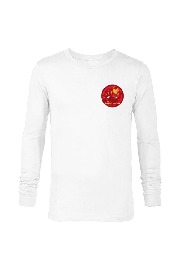 Avengers Iron Man Hero Circle - Long Sleeve T-Shirt for Men - Customized-White