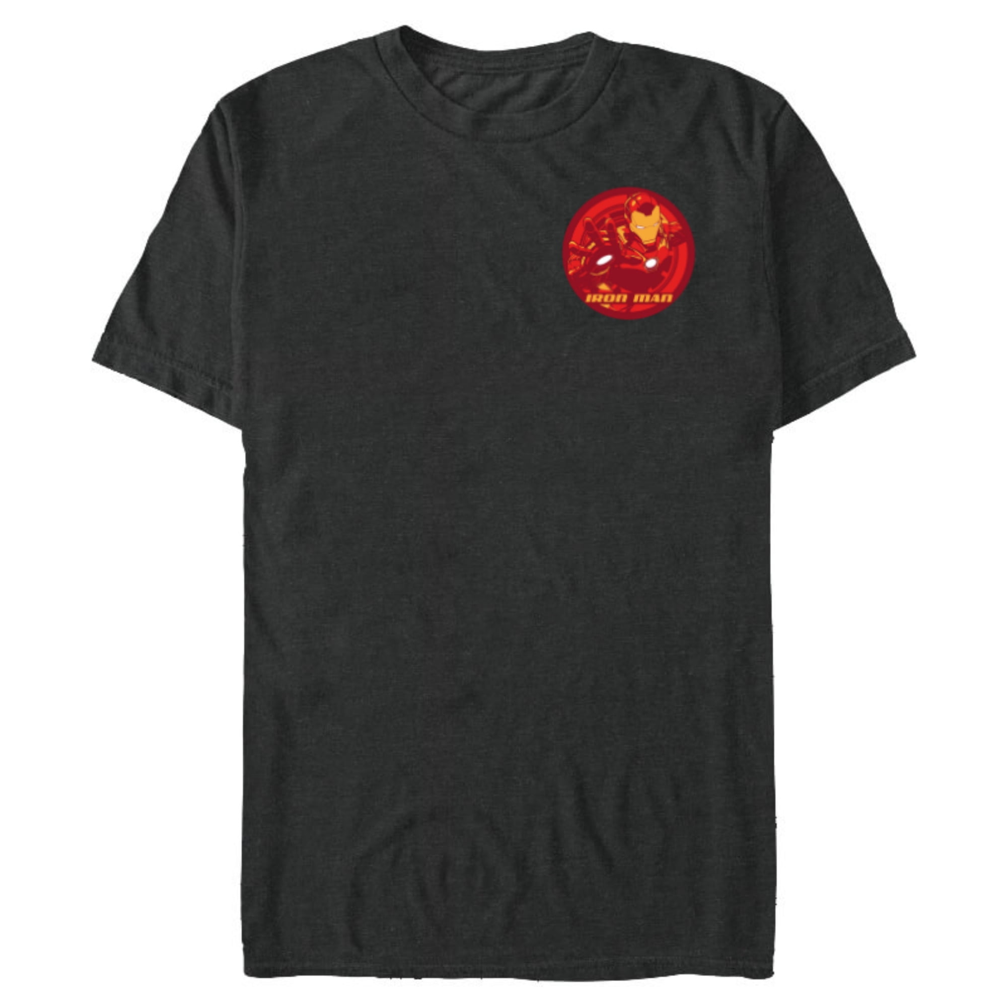 Marvel Avengers Iron Man Hero Circle - Short Sleeve Blended T-Shirt for Adults - Customized-Dark Heather