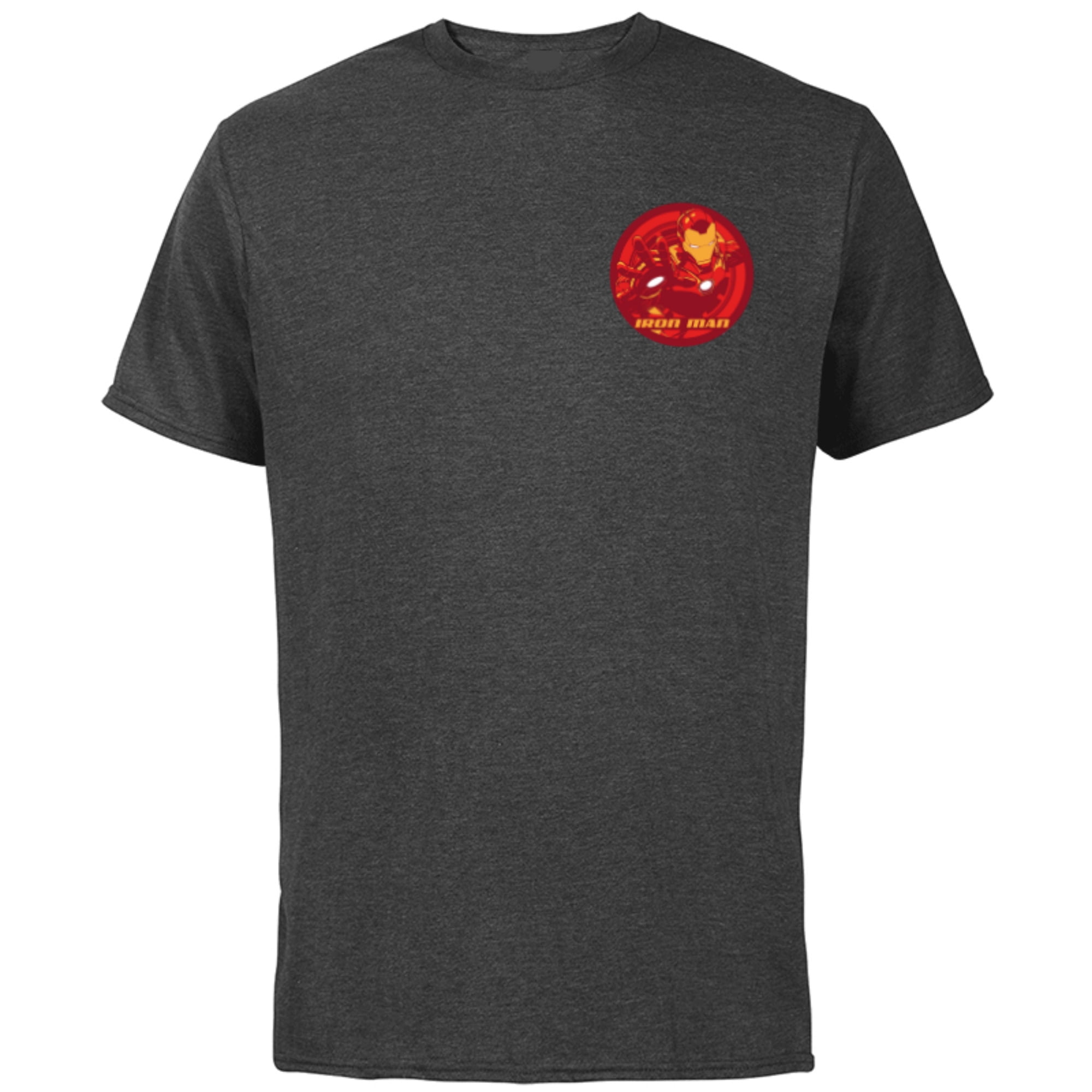 Marvel Avengers Iron Man Hero Circle - Short Sleeve Cotton T-Shirt for Adults - Customized-Charcoal