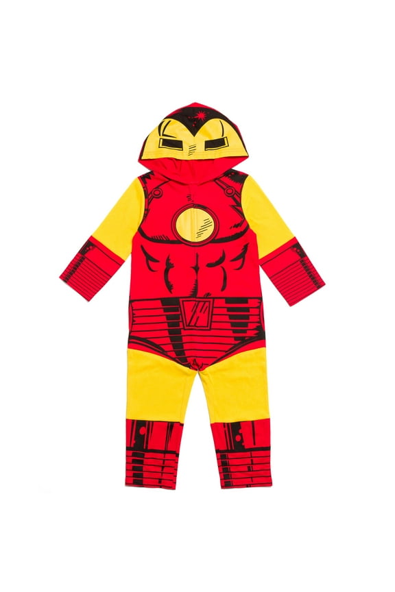 Avengers Iron Man Infant Baby Boys Zip Up Cosplay Coverall