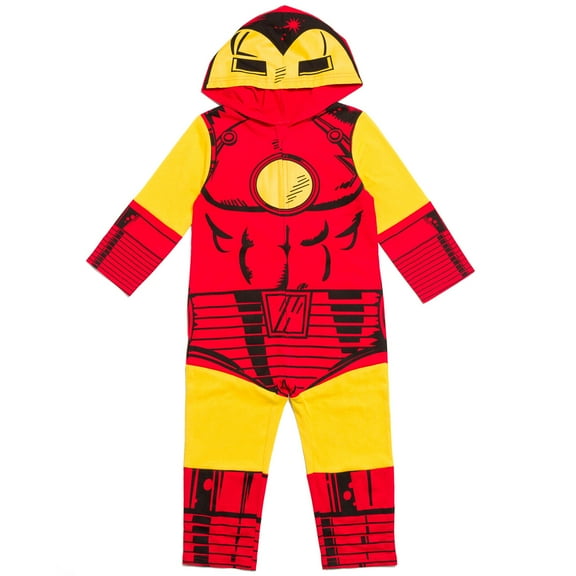 Marvel Avengers Iron Man Infant Baby Boys Zip Up Cosplay Coverall