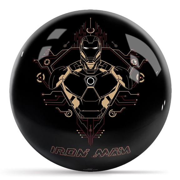 Marvel - Avengers - Iron Man Logos 10lb Bowling Ball