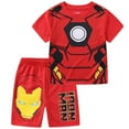 thumbnail image 1 of Marvel Avengers Iron Man Short Sleeve T-Shirt and Shorts (Boys), 2 Piece Set, Sizes 3T-7, 1 of 7