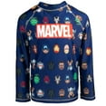 thumbnail image 1 of Marvel Avengers Iron Man Thor Captain America Little Boys Rash Guard Toddler to Big Kid, 1 of 5