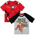 thumbnail image 1 of Marvel Avengers Iron Man Toddler Boys 2 Pack T-Shirts Toddler to Big Kid, 1 of 5