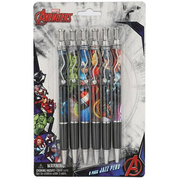 Marvel Avengers Jazz Pen 6-Pack