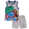 thumbnail image 1 of Marvel Avengers Tank Top Shirt and Mesh Short (Boys), 2 Piece Set, Sizes 3T-12, 1 of 6