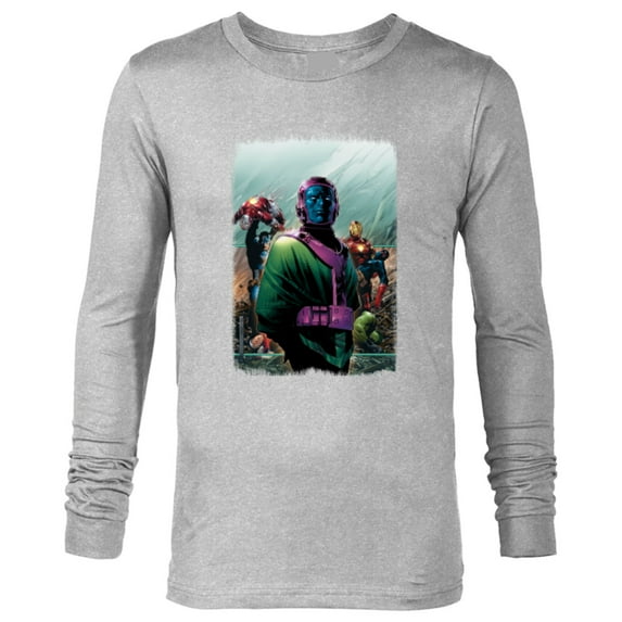 Marvel Avengers Kang the Conqueror Young Avengers #4 Cover - Long Sleeve T-Shirt for Men - Customized-Athletic Heather