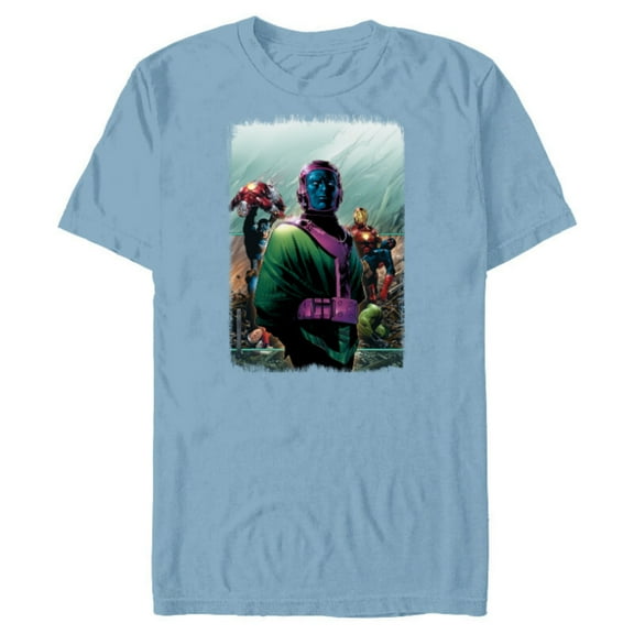 Marvel Avengers Kang the Conqueror Young Avengers #4 Cover - Short Sleeve Blended T-Shirt for Adults - Customized-Ocean Blue