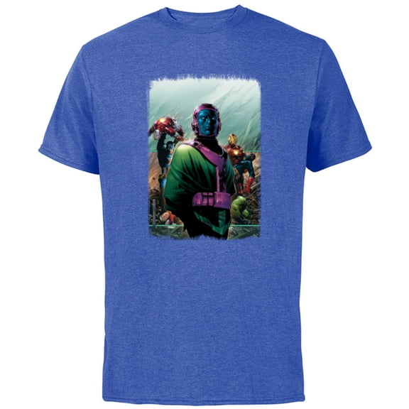 Marvel Avengers Kang the Conqueror Young Avengers #4 Cover - Short Sleeve Cotton T-Shirt for Adults - Customized-Royal Heather