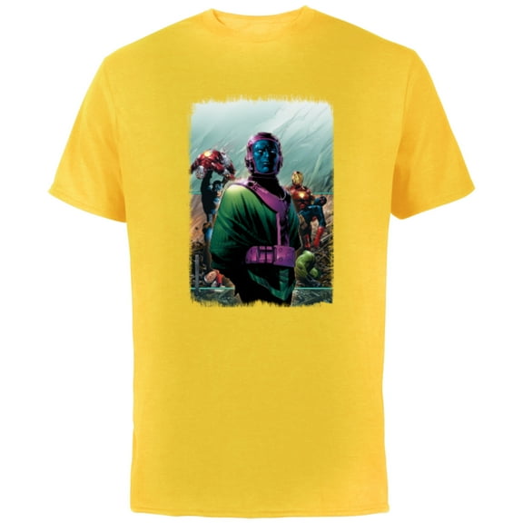 Marvel Avengers Kang the Conqueror Young Avengers #4 Cover - Short Sleeve Cotton T-Shirt for Adults - Customized-Yellow