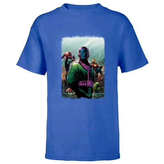 Marvel Avengers Kang the Conqueror Young Avengers #4 Cover - Short Sleeve T-Shirt for Kids - Customized-Royal