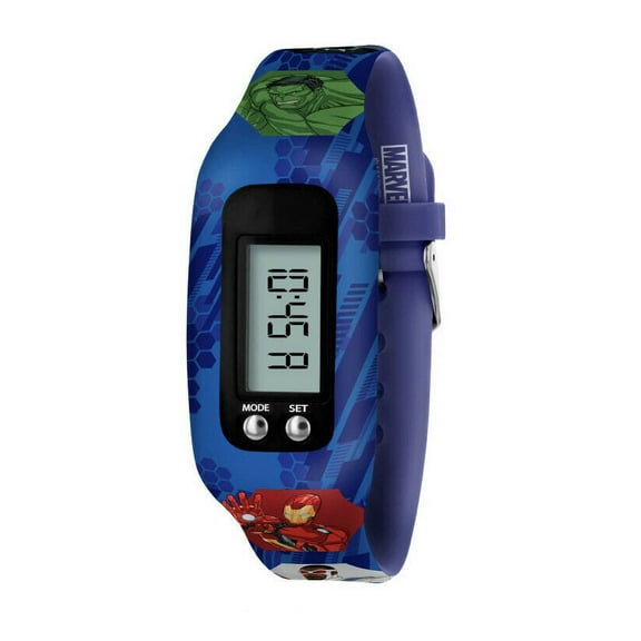 Marvel Avengers LED Display Activity Tracker Silicone Strap Fitness Watch
