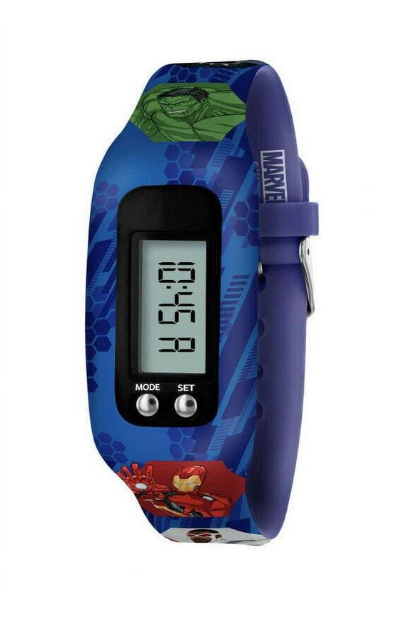Marvel Avengers LED Display Activity Tracker Silicone Strap Fitness Watch