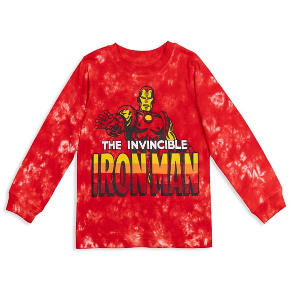 Marvel Avengers Little Boys Long Sleeve T-Shirt Little Kid to Big Kid