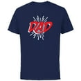 thumbnail image 1 of Marvel Avengers Logo Dad Father's Day - Short Sleeve Cotton T-Shirt for Adults - Customized-Navy, 1 of 5