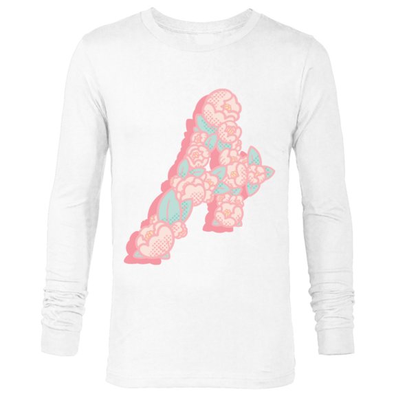 Marvel Avengers Logo Floral - Long Sleeve T-Shirt for Men – Customized-White