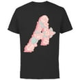 thumbnail image 1 of Marvel Avengers Logo Floral - Short Sleeve Cotton T-Shirt for Adults - Customized-Black, 1 of 5