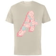 thumbnail image 1 of Marvel Avengers Logo Floral - Short Sleeve Cotton T-Shirt for Adults - Customized-Natural, 1 of 5