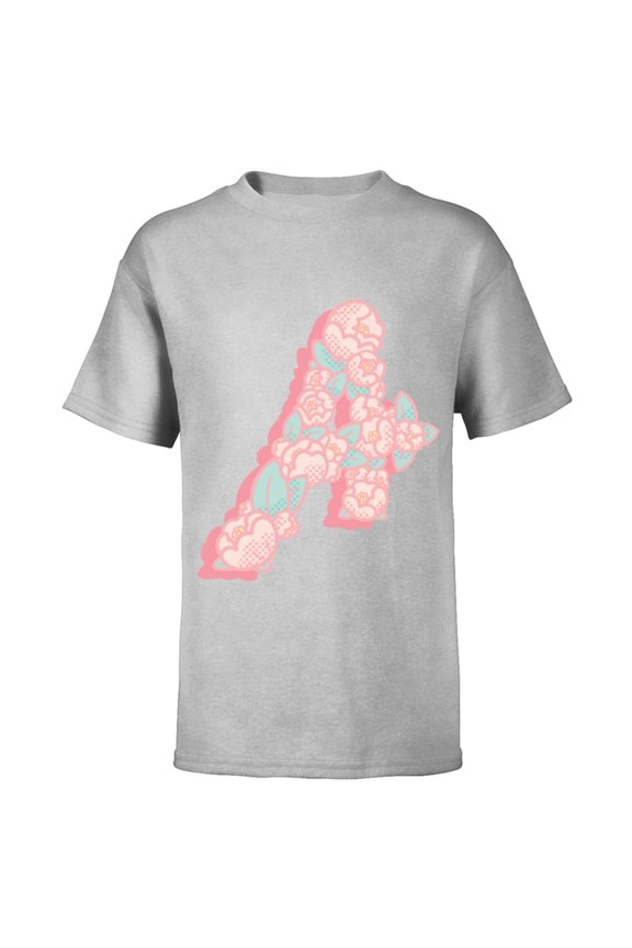 Avengers Logo Floral - Short Sleeve T-Shirt for Kids – Customized-Athletic Heather