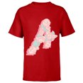 thumbnail image 1 of Marvel Avengers Logo Floral - Short Sleeve T-Shirt for Kids – Customized-Red, 1 of 5