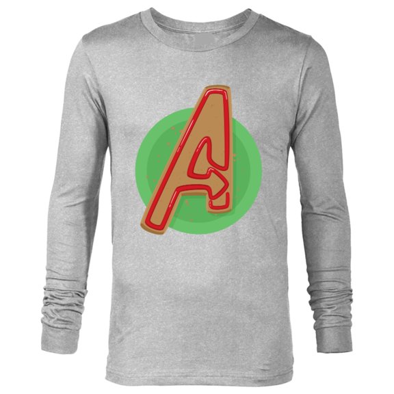 Marvel Avengers Logo Gingerbread Cookie Holiday - Long Sleeve T-Shirt for Men – Customized-Athletic Heather