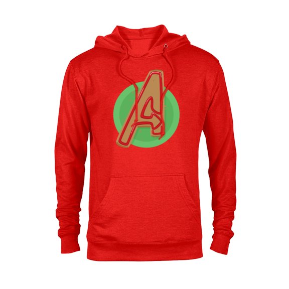 Marvel Avengers Logo Gingerbread Cookie Holiday - Pullover Hoodie for Adults – Customized-Red Heather