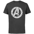 thumbnail image 1 of Marvel Avengers Logo Lucky Shamrocks St. Patrick’s Day Green - Short Sleeve Cotton T-Shirt for Adults - Customized-Charcoal, 1 of 5