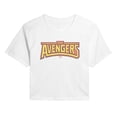 thumbnail image 1 of Marvel - Avengers Logo Tonal - Juniors Cropped Short Sleeve Graphic T-Shirt, 1 of 4