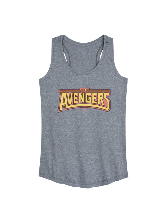 - Avengers Logo Tonal Women's Graphic Racerback Tank
