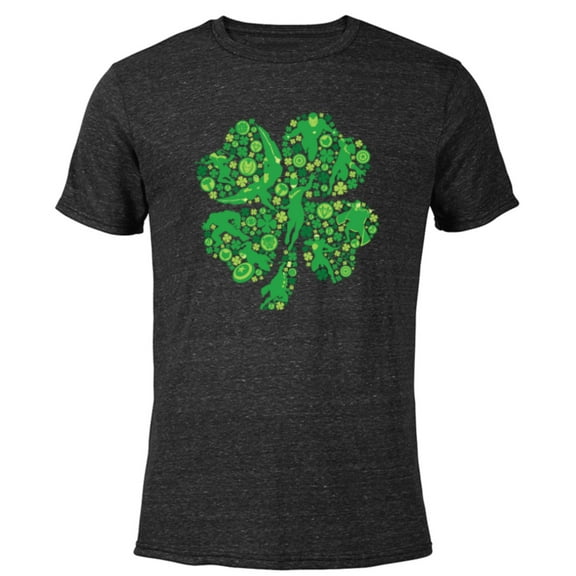 Marvel Avengers Lucky Shamrock St. Patrick's Day - Short Sleeve Blended T-Shirt for Adults - Customized-Black